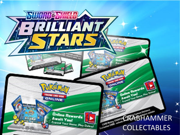 20 x Brilliant Stars Code Cards (Pokemon TCG Online)