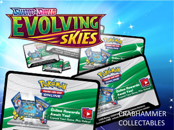 20 x Evolving Skies Code Cards (Pokemon TCG Online)