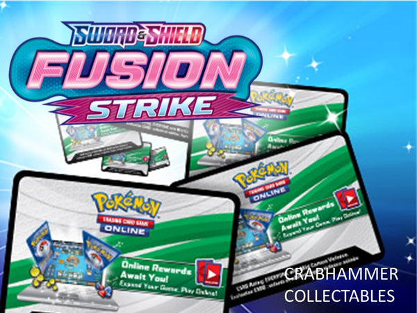 20 x Fusion Strike Code Cards (Pokemon TCG Online)